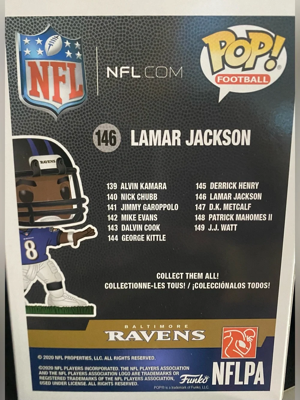 Funko Pop! NFL: Baltimore Ravens Lamar Jackson #146